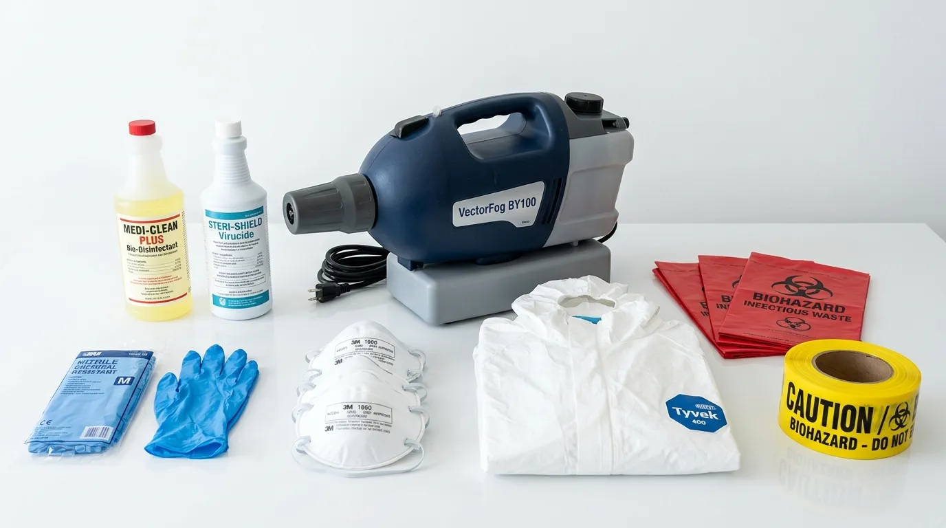 Professional biohazard remediation crew working in Chambersburg